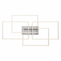 Luminaires Leuchten Direkt Éclairage Led|Plafonnier Leuchten-Direkt IVEN LED Nickel mat, 4 lumières, Télécommandes