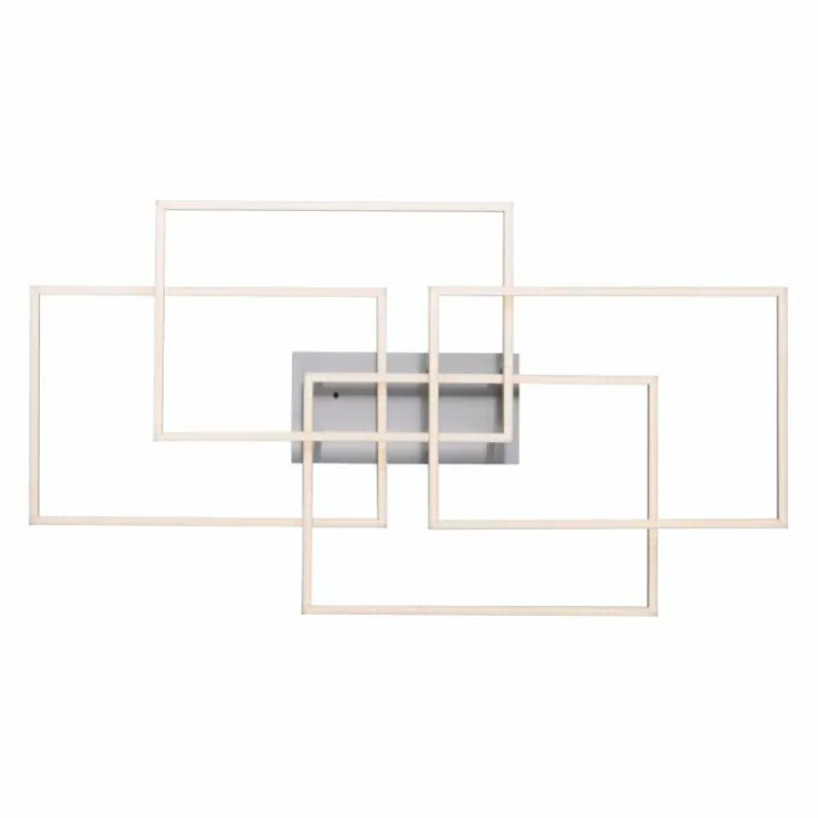 Luminaires Leuchten Direkt Éclairage Led|Plafonnier Leuchten-Direkt IVEN LED Nickel mat, 4 lumières, Télécommandes