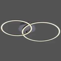 Luminaires Leuchten Direkt Éclairage Led|Plafonnier Leuchten-Direkt IVANKA LED Noir, 2 lumières