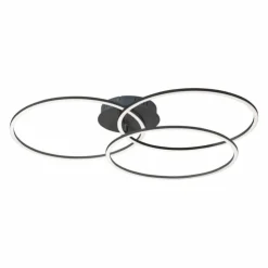 Luminaires Leuchten Direkt Éclairage Led|Plafonnier Leuchten-Direkt IVANKA LED Noir, 3 lumières