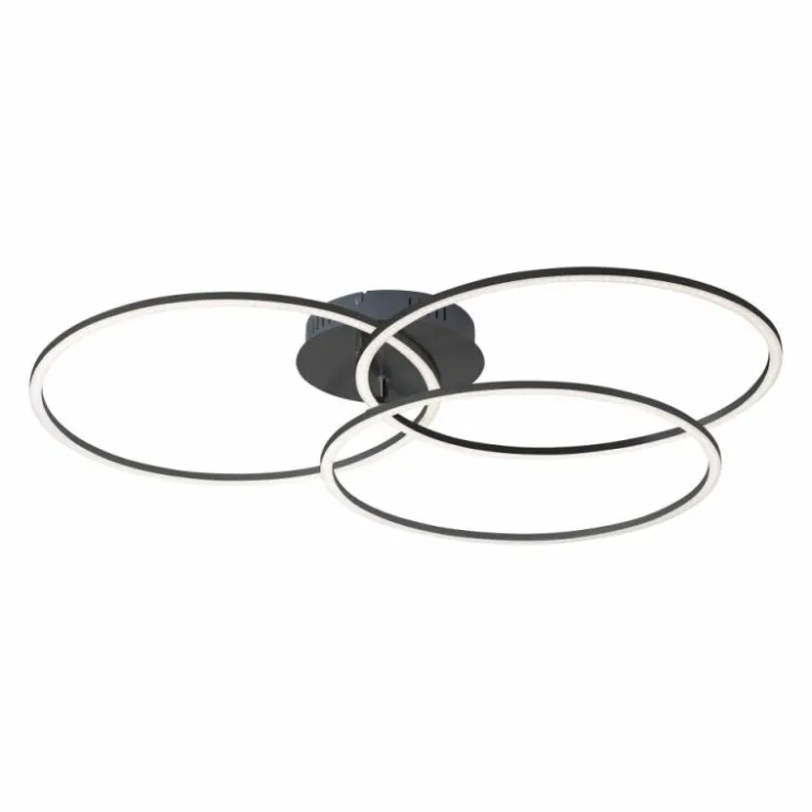Luminaires Leuchten Direkt Éclairage Led|Plafonnier Leuchten-Direkt IVANKA LED Noir, 3 lumières