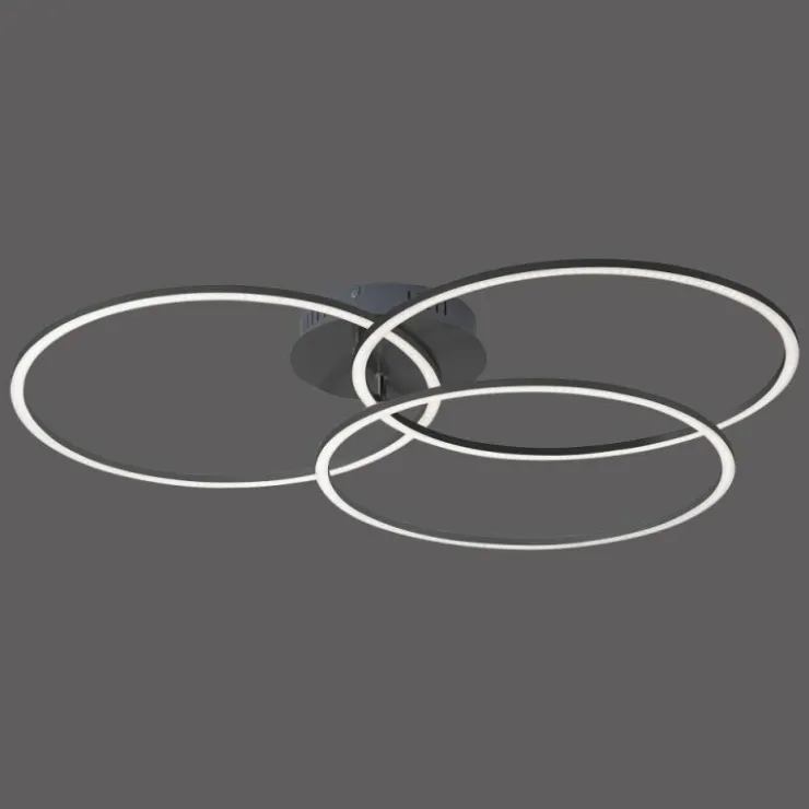 Luminaires Leuchten Direkt Éclairage Led|Plafonnier Leuchten-Direkt IVANKA LED Noir, 3 lumières