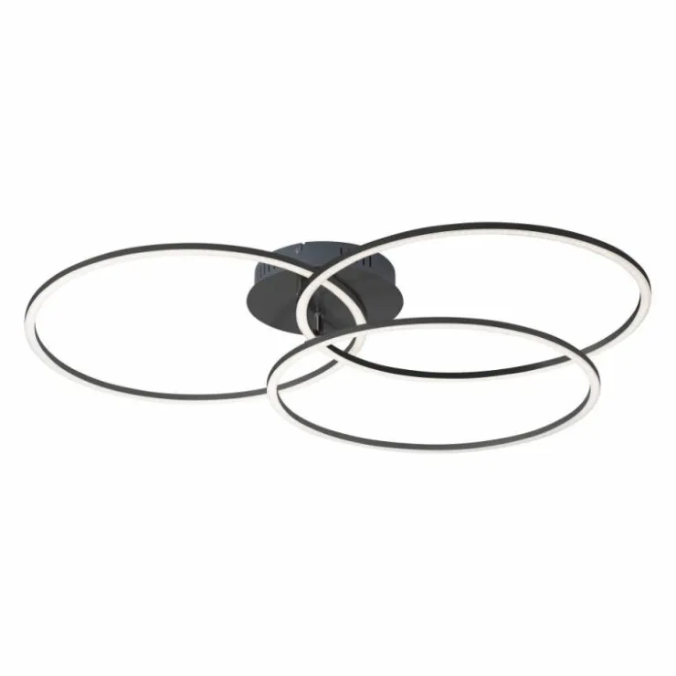 Luminaires Leuchten Direkt Éclairage Led|Plafonnier Leuchten-Direkt IVANKA LED Noir, 3 lumières