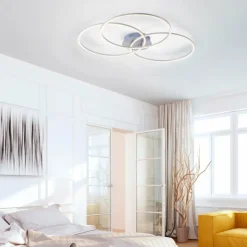Luminaires Leuchten Direkt Éclairage Led|Plafonnier Leuchten-Direkt IVANKA LED Nickel mat, 3 lumières