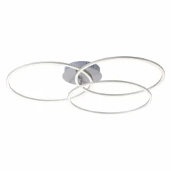 Luminaires Leuchten Direkt Éclairage Led|Plafonnier Leuchten-Direkt IVANKA LED Nickel mat, 3 lumières