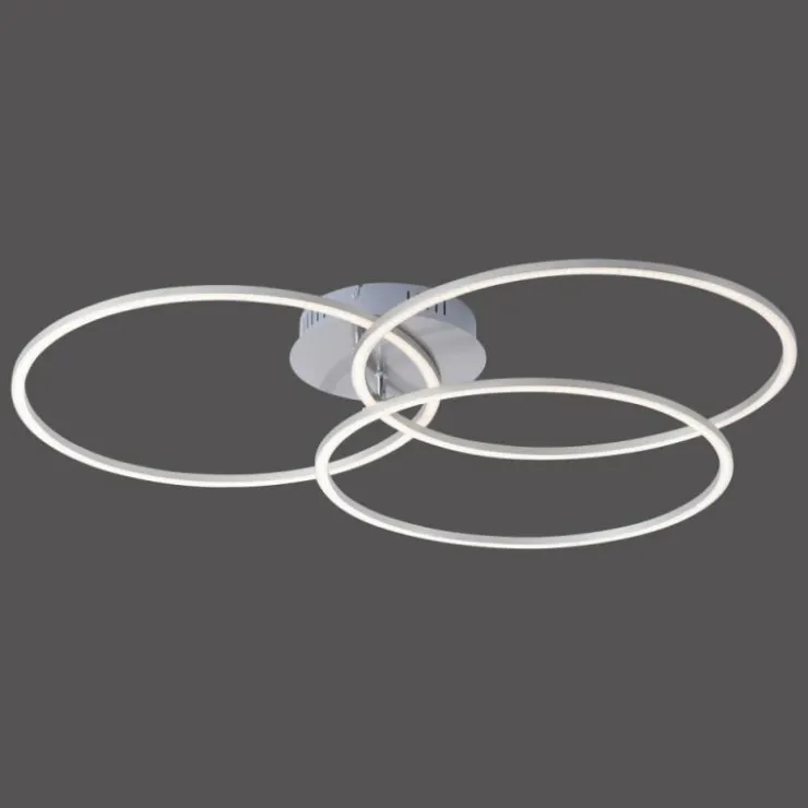 Luminaires Leuchten Direkt Éclairage Led|Plafonnier Leuchten-Direkt IVANKA LED Nickel mat, 3 lumières