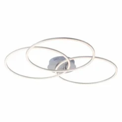 Luminaires Leuchten Direkt Éclairage Led|Plafonnier Leuchten-Direkt IVANKA LED Nickel mat, 3 lumières
