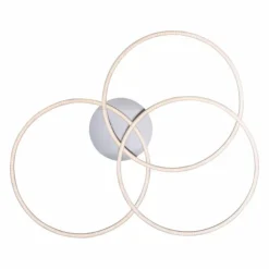 Luminaires Leuchten Direkt Éclairage Led|Plafonnier Leuchten-Direkt IVANKA LED Nickel mat, 3 lumières