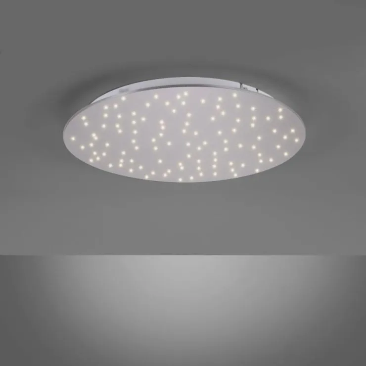 Luminaires Leuchten Direkt Éclairage Led|Plafonnier Leuchten-Direkt SPARKLE LED Nickel mat, 1 lumière, Télécommandes