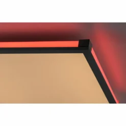 Luminaires Leuchten Direkt Éclairage Led|Plafonnier Leuchten-Direkt MARIO LED Noir, 1 lumière, Télécommandes, Changeur de couleurs