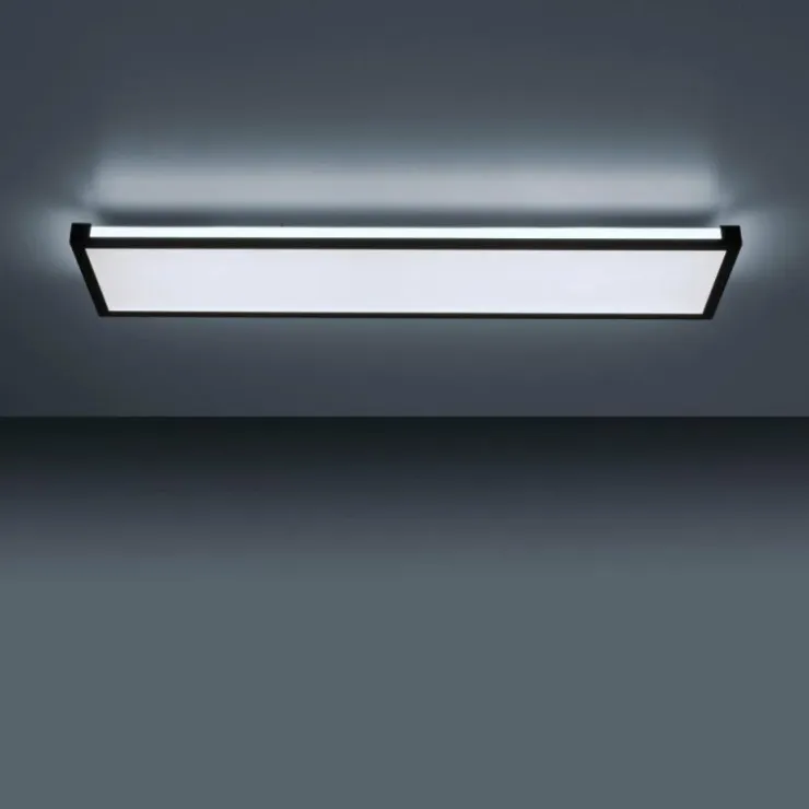 Luminaires Leuchten Direkt Éclairage Led|Plafonnier Leuchten-Direkt MARIO LED Noir, 1 lumière, Télécommandes, Changeur de couleurs