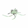 Plafonnier Leuchten-Direkt LOLAsmart-SWING LED Acier brossé, 4 lumières, Télécommandes, Changeur de couleurs