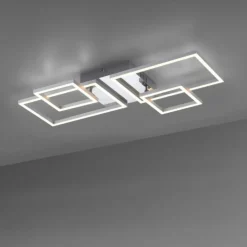 Luminaires Leuchten Direkt Éclairage Led|Plafonnier Leuchten-Direkt IVEN LED Acier brossé, 2 lumières