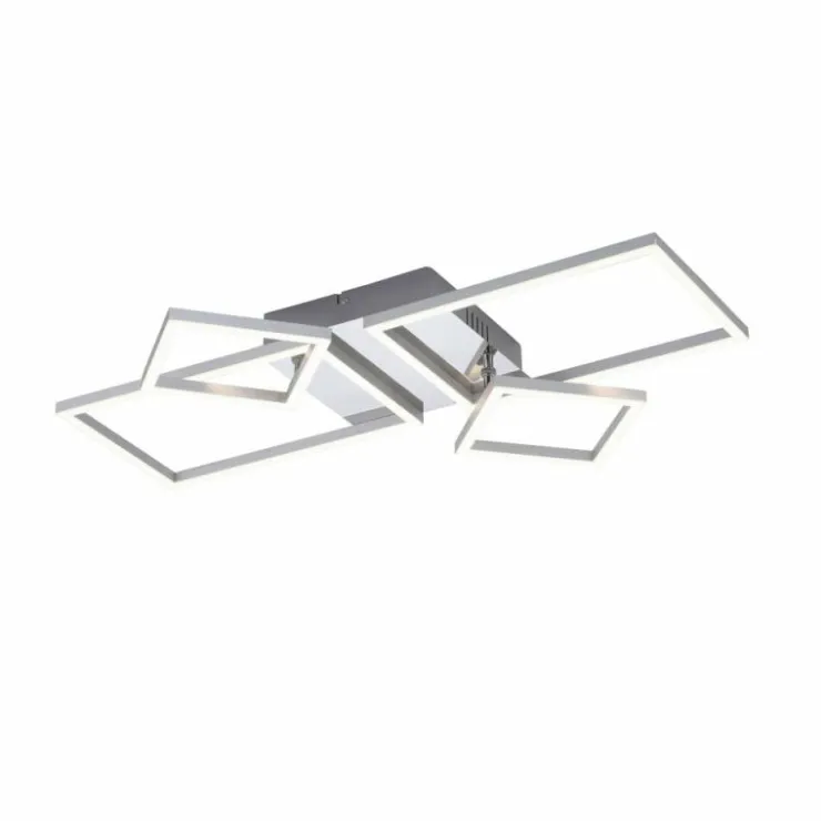 Luminaires Leuchten Direkt Éclairage Led|Plafonnier Leuchten-Direkt IVEN LED Acier brossé, 2 lumières