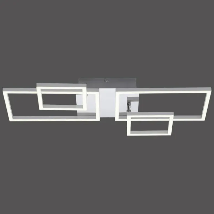 Luminaires Leuchten Direkt Éclairage Led|Plafonnier Leuchten-Direkt IVEN LED Acier brossé, 2 lumières