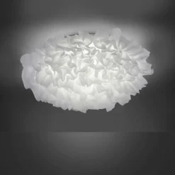 Plafonnier Leuchten-Direkt LOLAsmart-NAOMI LED Blanc, 1 lumière, Télécommandes, Changeur de couleurs