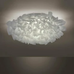 Plafonnier Leuchten-Direkt LOLAsmart-NAOMI LED Blanc, 1 lumière, Télécommandes, Changeur de couleurs