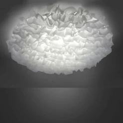 Plafonnier Leuchten-Direkt LOLAsmart-NAOMI LED Blanc, 1 lumière, Télécommandes, Changeur de couleurs