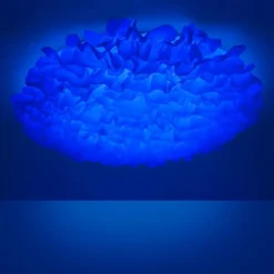 Plafonnier Leuchten-Direkt LOLAsmart-NAOMI LED Blanc, 1 lumière, Télécommandes, Changeur de couleurs