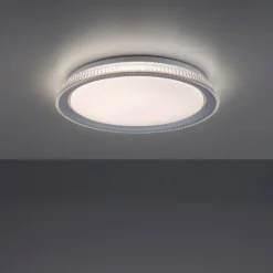 Luminaires Leuchten Direkt Éclairage Led|Plafonnier Leuchten-Direkt KARI LED Argenté, 1 lumière