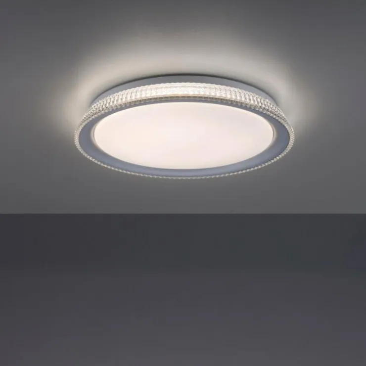 Luminaires Leuchten Direkt Éclairage Led|Plafonnier Leuchten-Direkt KARI LED Argenté, 1 lumière