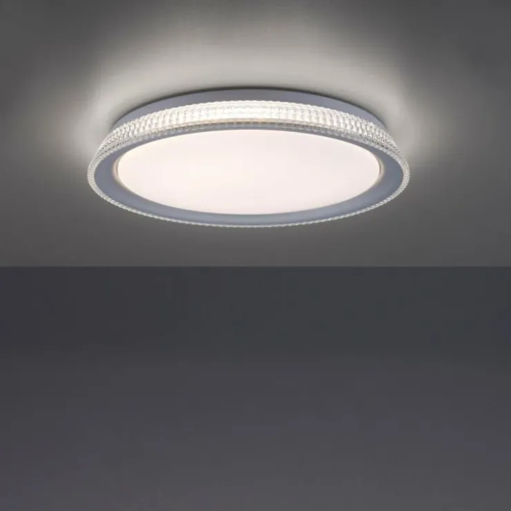 Luminaires Leuchten Direkt Éclairage Led|Plafonnier Leuchten-Direkt KARI LED Argenté, 1 lumière