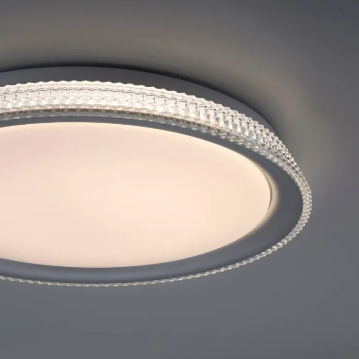 Luminaires Leuchten Direkt Éclairage Led|Plafonnier Leuchten-Direkt KARI LED Argenté, 1 lumière