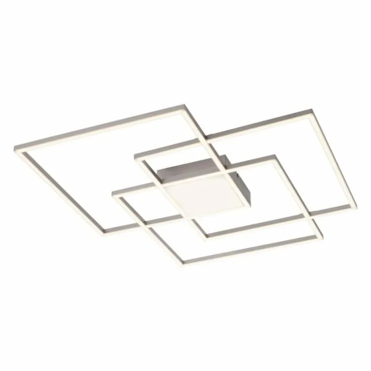 Luminaires Leuchten Direkt Éclairage Led|Plafonnier Leuchten-Direkt ASMIN LED Acier brossé, 3 lumières, Télécommandes
