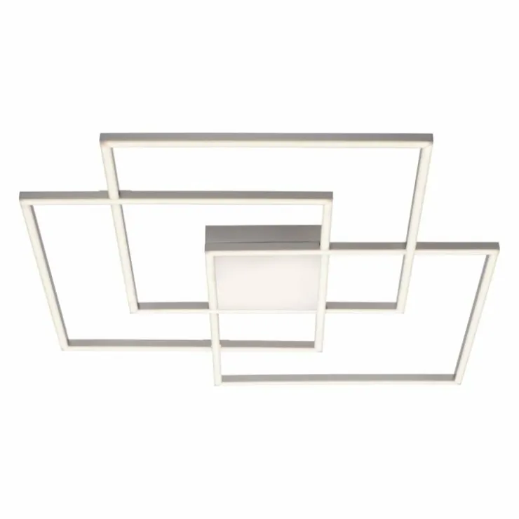 Luminaires Leuchten Direkt Éclairage Led|Plafonnier Leuchten-Direkt ASMIN LED Acier brossé, 3 lumières, Télécommandes