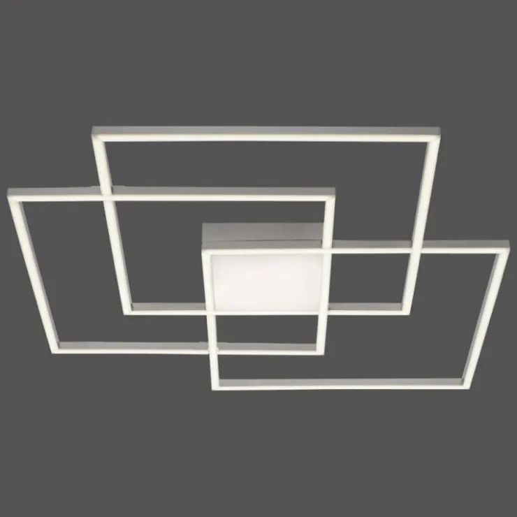 Luminaires Leuchten Direkt Éclairage Led|Plafonnier Leuchten-Direkt ASMIN LED Acier brossé, 3 lumières, Télécommandes