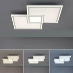 Luminaires Leuchten Direkt Éclairage Led|Plafonnier Leuchten-Direkt EDGING LED Blanc, 1 lumière, Télécommandes