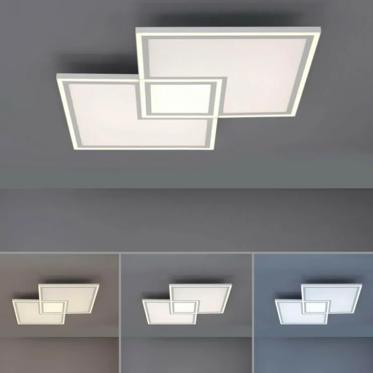 Luminaires Leuchten Direkt Éclairage Led|Plafonnier Leuchten-Direkt EDGING LED Blanc, 1 lumière, Télécommandes