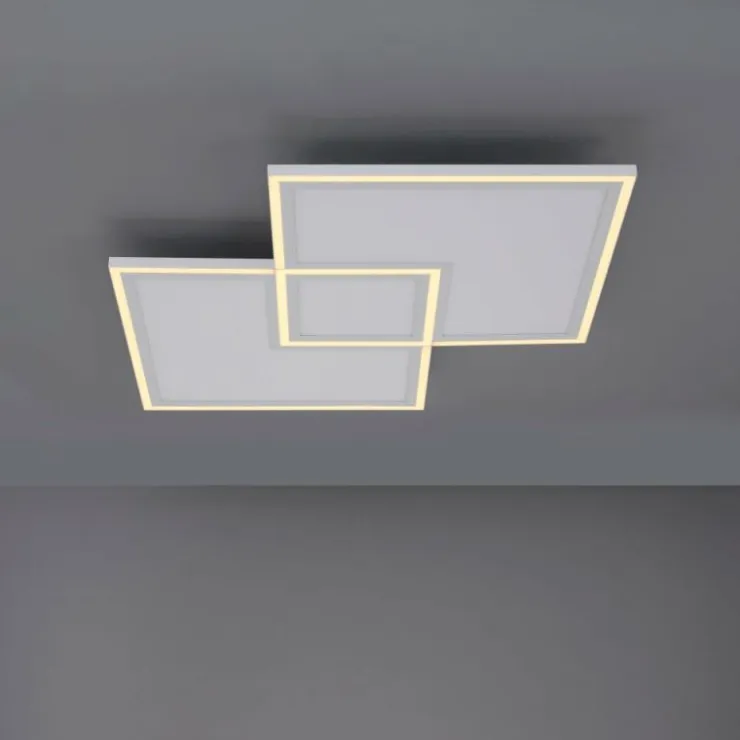 Luminaires Leuchten Direkt Éclairage Led|Plafonnier Leuchten-Direkt EDGING LED Blanc, 1 lumière, Télécommandes