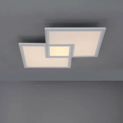 Luminaires Leuchten Direkt Éclairage Led|Plafonnier Leuchten-Direkt EDGING LED Blanc, 1 lumière, Télécommandes