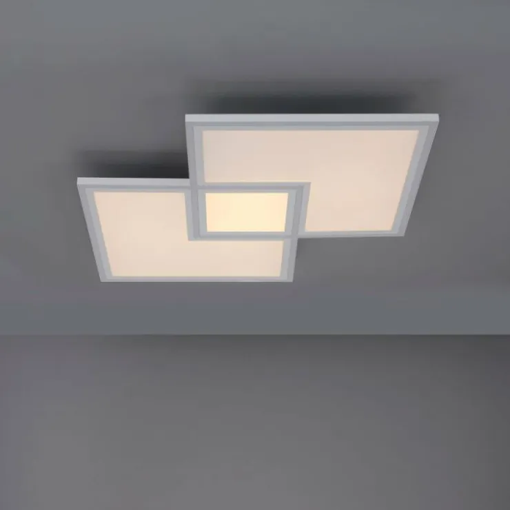 Luminaires Leuchten Direkt Éclairage Led|Plafonnier Leuchten-Direkt EDGING LED Blanc, 1 lumière, Télécommandes