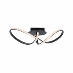 Luminaires Leuchten Direkt Éclairage Led|Plafonnier Leuchten-Direkt MARIA LED Noir, 1 lumière