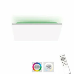 Luminaires Leuchten Direkt Éclairage Led|Plafonnier Leuchten-Direkt GUSTAV LED Blanc, 1 lumière, Télécommandes, Changeur de couleurs