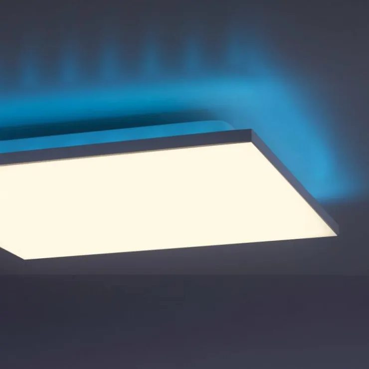 Luminaires Leuchten Direkt Éclairage Led|Plafonnier Leuchten-Direkt GUSTAV LED Blanc, 1 lumière, Télécommandes, Changeur de couleurs