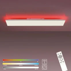 Luminaires Leuchten Direkt Éclairage Led|Plafonnier Leuchten-Direkt GUSTAV LED Blanc, 1 lumière, Télécommandes, Changeur de couleurs