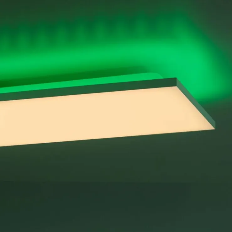 Luminaires Leuchten Direkt Éclairage Led|Plafonnier Leuchten-Direkt GUSTAV LED Blanc, 1 lumière, Télécommandes, Changeur de couleurs