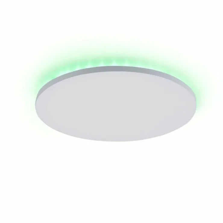 Luminaires Leuchten Direkt Éclairage Led|Plafonnier Leuchten-Direkt GUSTAV LED Blanc, 1 lumière, Télécommandes, Changeur de couleurs