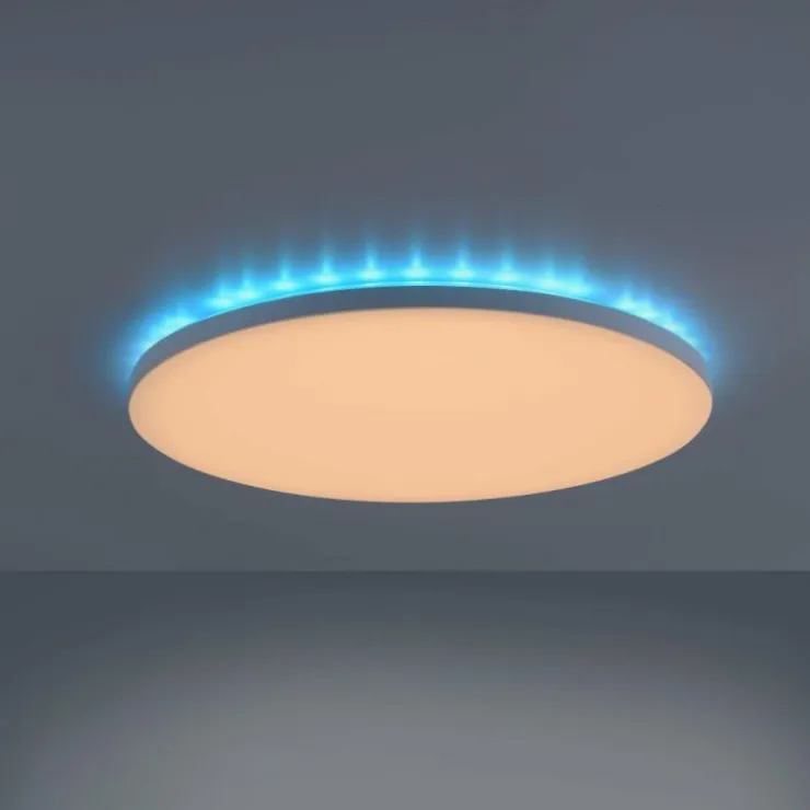 Luminaires Leuchten Direkt Éclairage Led|Plafonnier Leuchten-Direkt GUSTAV LED Blanc, 1 lumière, Télécommandes, Changeur de couleurs