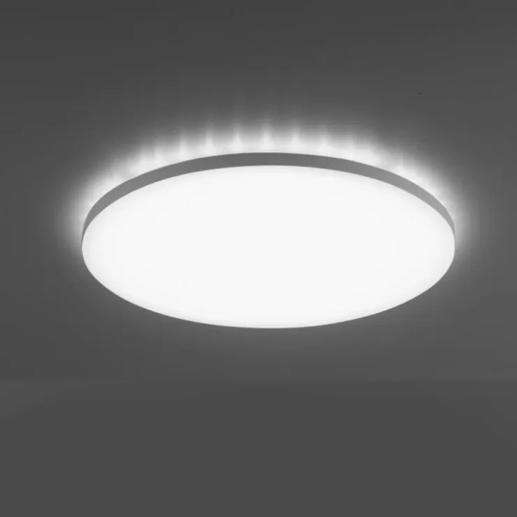 Luminaires Leuchten Direkt Éclairage Led|Plafonnier Leuchten-Direkt GUSTAV LED Blanc, 1 lumière, Télécommandes, Changeur de couleurs