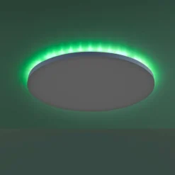 Luminaires Leuchten Direkt Éclairage Led|Plafonnier Leuchten-Direkt GUSTAV LED Blanc, 1 lumière, Télécommandes, Changeur de couleurs