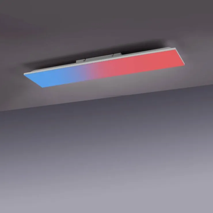 Luminaires Leuchten Direkt Éclairage Led|Plafonnier Leuchten-Direkt YUKON LED Blanc, 1 lumière, Télécommandes, Changeur de couleurs