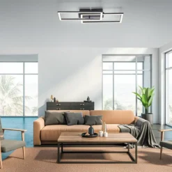 Luminaires Leuchten Direkt Éclairage Led|Plafonnier Leuchten-Direkt IVEN LED Noir, 1 lumière