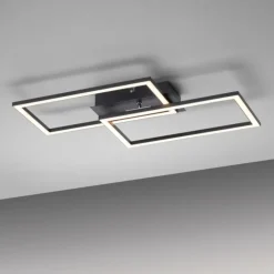 Luminaires Leuchten Direkt Éclairage Led|Plafonnier Leuchten-Direkt IVEN LED Noir, 1 lumière