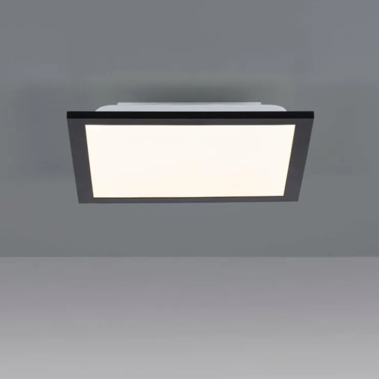 Luminaires Leuchten Direkt Éclairage Led|Plafonnier Leuchten-Direkt FLAT LED Noir, 1 lumière