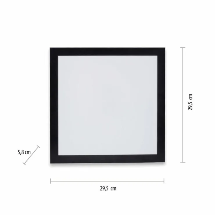 Luminaires Leuchten Direkt Éclairage Led|Plafonnier Leuchten-Direkt FLAT LED Noir, 1 lumière