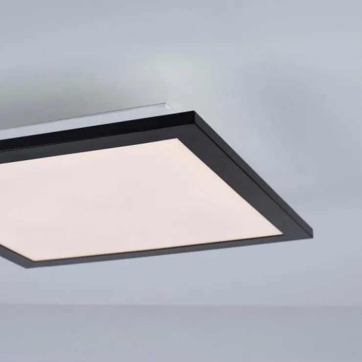 Luminaires Leuchten Direkt Éclairage Led|Plafonnier Leuchten-Direkt FLAT LED Noir, 1 lumière